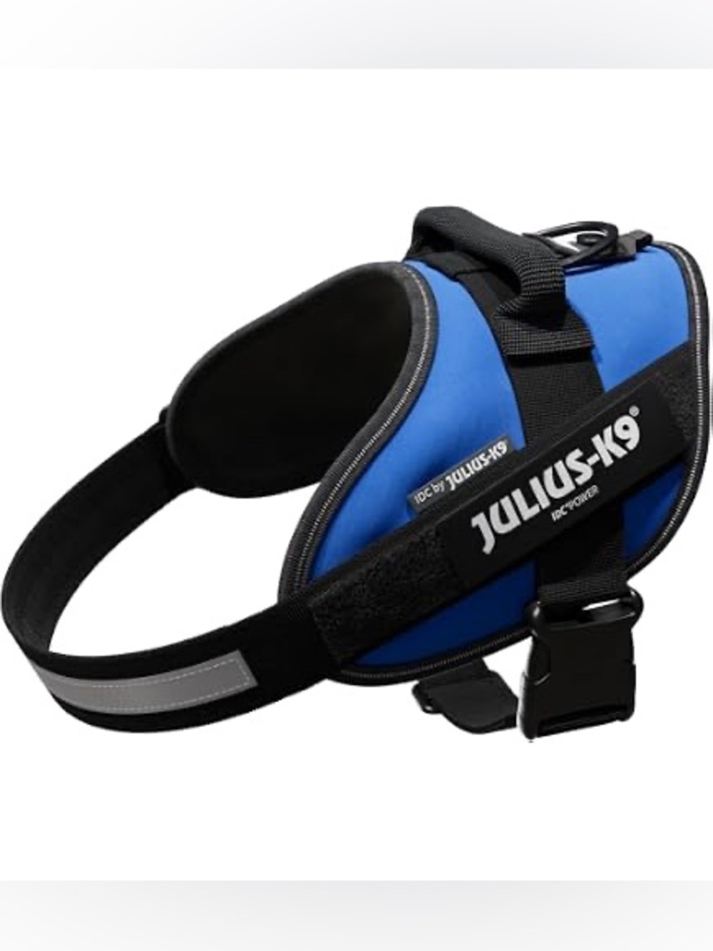 JULIUS K9 IDC Power Dog Harness Blue Reflective No Pull Size L nWOT